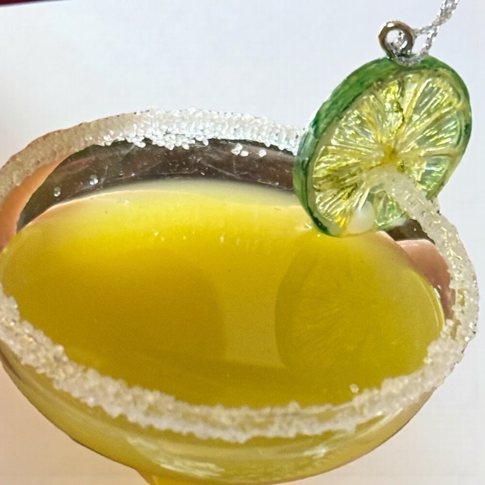 Margarita with Lime Cocktail Glass Christmas Tree Ornament Wondershop Target - Picture 5 of 6